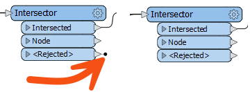 Continue Translation mode removes the black dot from Rejected ports